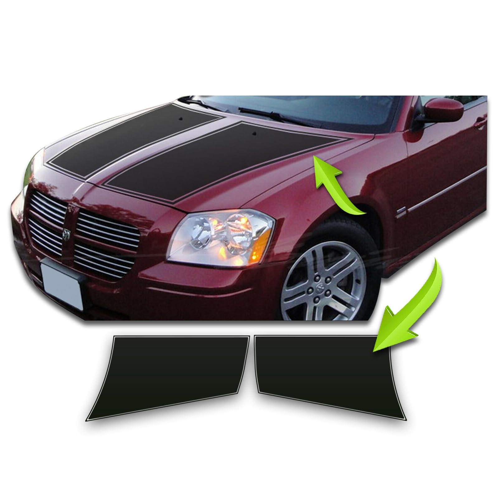 Amazon.com - BENINI DESIGN STUDIO Pin Stripe Hood Racing Stripes